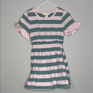 Matilda Jane Pink and Green Ruffled A-line Sundress